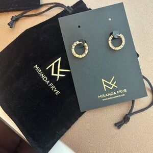 Miranda Frye Shea Gold Hoop Earrings